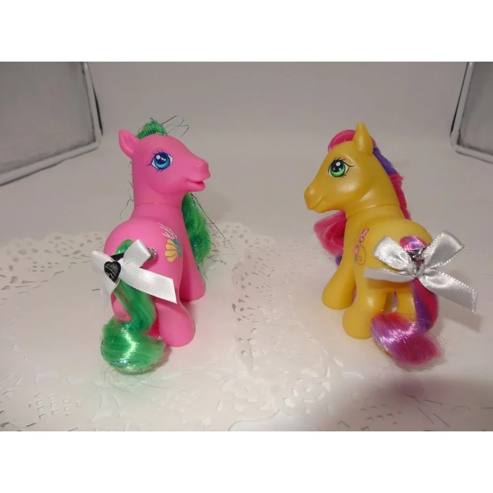 My Little Pony Butterfly Island Shimmer Pony Shell-Belle MLP and Flitter Flutter